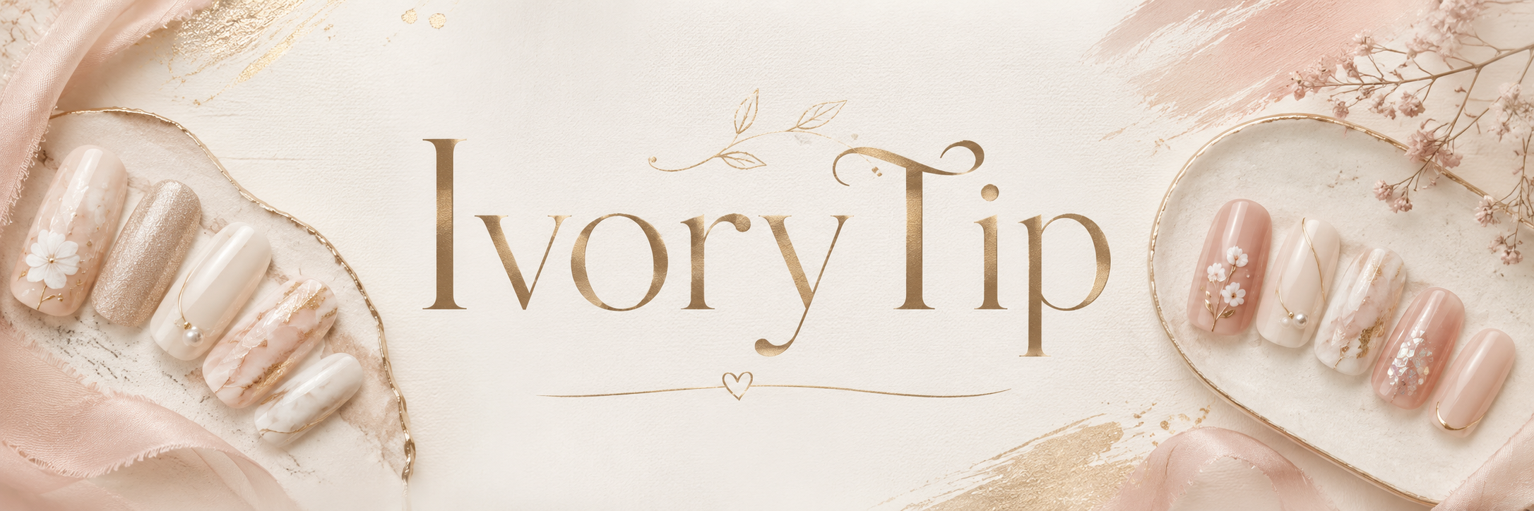 IvoryTip handcrafted press-on nail collection